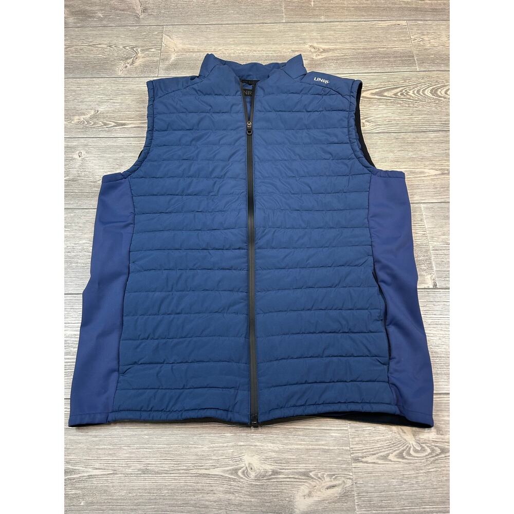 UNRL Vancouver Quilted Vest Admiral Navy Men's XL Golf Puffer EUC